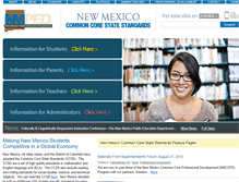 Tablet Screenshot of newmexicocommoncore.org
